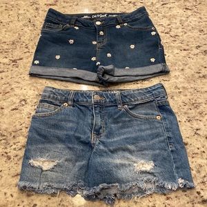(Lot-2 Pair) Cat & Jack Girls Jean Shorts